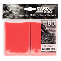 Протекторы Card-Pro для ККИ - Красные (80 шт.) 66x91 мм (CP-005)