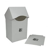 Пластиковая коробочка Blackfire вертикальная - Белая (80+ карт) (V8002)