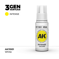Краска для миниатюр AK Intense — White (AK11001) 17 мл