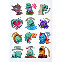 Стикерпак "Ктулху" (12 стикеров) (Stick002)