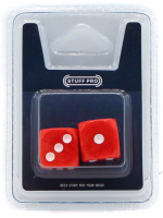 Набор кубиков STUFF-PRO d6 (красные) 16 мм 2 шт. (SPD86)