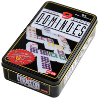 Домино 9 точек (Dominoes 9 color dot). 55 костяшек