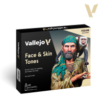 Набор красок Vallejo - Face & Skin Tones (70258) 16 красок по 18 мл