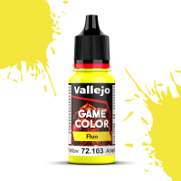 Краска (флуоресцентная) для миниатюр Vallejo Game Color - Fluorescent Yellow (72103) 17 мл