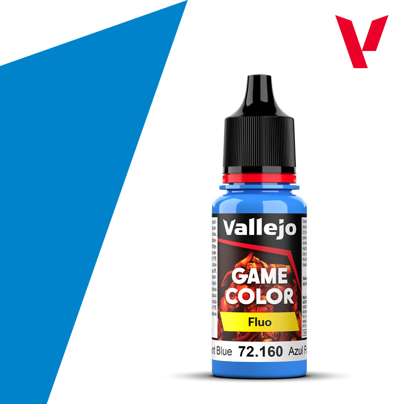 Краска (флуоресцентная) для миниатюр Vallejo Game Color - Fluorescent Blue (72160) 18 мл