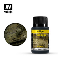 Краска-эффект Vallejo Weathering Effects - Black Mud (73812) 40 мл
