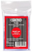 Прозрачные протекторы Card-Pro Japanese CCG Perfect Fit (100 шт.) 60x87 мм