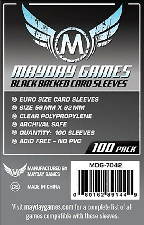 Протекторы MayDay Sleeves 100 шт. (59x92мм) (MDG-7042)