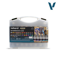Набор красок Vallejo в кейсе - WizKids Intermediate Case (80261) 40 красок по 8 мл 