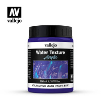 Краска имитация поверхности воды Vallejo Water Textures - Pacific Blue Water (26203) 200 мл