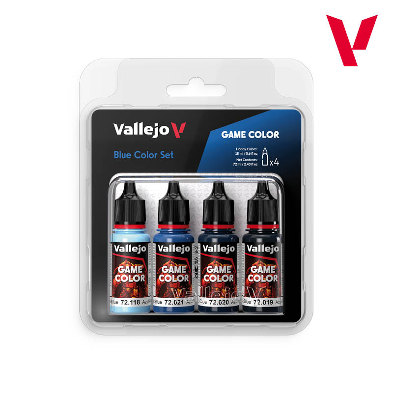 Набор красок Vallejo – Blue Color Set (72376) 4 краски по 18 мл