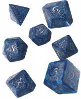 Набор кубиков Elvish - Cobalt & Silver Dice Set (SELV10)