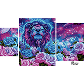 Картины по номерам. Созвездие льва Триптих (3 картины) Арт. I011 (Уценка)