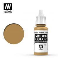 OLD Краска для миниатюр Vallejo Model Color - Green Ochre (70914) 18 мл