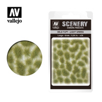 Модельная трава Vallejo Scenery: Wild Tuft - Light Green (SC417) 6 мм