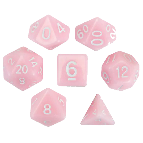 Набор кубиков для ролевых игр. Розовые (SPD39)