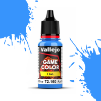Краска (флуоресцентная) для миниатюр Vallejo Game Color - Fluorescent Blue (72160) 18 мл