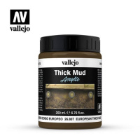 Краска имитация грязи Vallejo Diorama Effects - European Thick Mud (26807) 200 мл