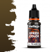 Краска для миниатюр Vallejo Xpress Color -  Wasteland Brown (72420) 18 мл