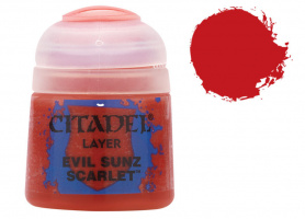 Краска для миниатюр Citadel Layer: Evil Sunz Scarlet (22-05)