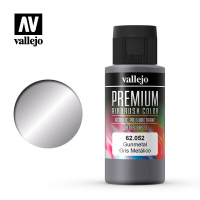 Краска металлик Vallejo Premium Color - Gunmetal (62052) 60 мл