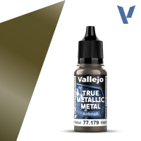Краска для аэрографа Vallejo True Metallic Airbrush – Aged Metal (77179) 18 мл