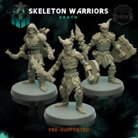 Миниатюры "Набор скелетов воинов" (Set of Skeleton Warriors) 32 мм