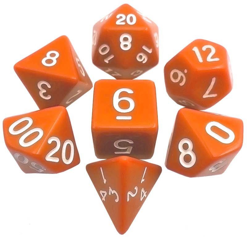 Набор кубиков для ролевых игр. Оранжевые (DA0011)