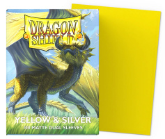 Протекторы Матовые Dragon Shield — Yellow & Silver Matte Dual (AT-15071)
