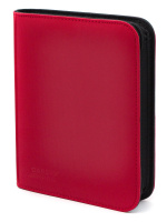 Премиум альбом Card-Pro с 20 встроенными листами 2х2 - Красный (на молнии)