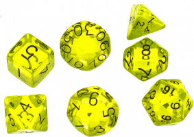 Набор кубиков MTGTRADE полупрозрачные желто-зеленые (DA0031)