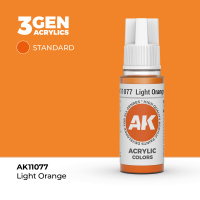 Краска для миниатюр AK Standard — Light Orange (AK11077) 17 мл