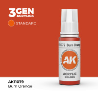 Краска для миниатюр AK Standard — Burn Orange (AK11079) 17 мл