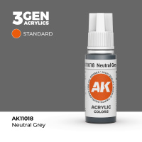 Краска для миниатюр AK Standard — Neutral Grey (AK11018) 17 мл