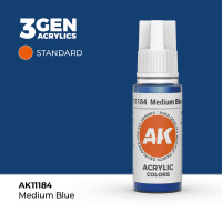 Краска для миниатюр AK Standard — Medium Blue (AK11184) 17 мл