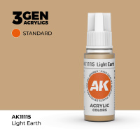 Краска для миниатюр AK Standard — Light Earth (AK11115) 17 мл