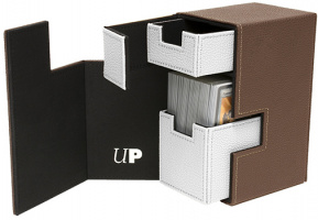 Коробочка Ultra-Pro M2.1 Deck Box Brown/White (75 карт + кубики)