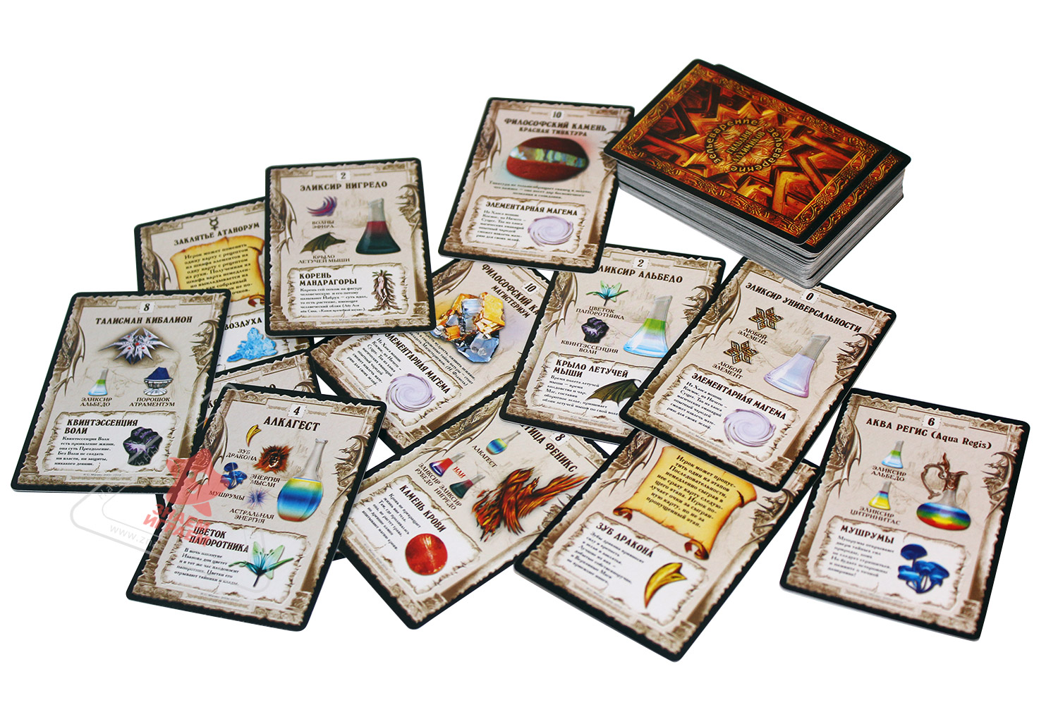 дополнительный набор семейной настольной игры Зельеварение: гильдия алхимиков