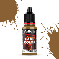 Краска для миниатюр Vallejo Game Color - Leather Brown (72040) 17 мл
