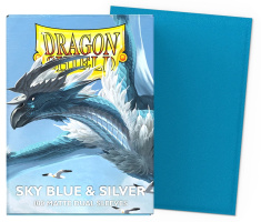 Протекторы Матовые Dragon Shield — Sky Blue & Silver Matte Dual (AT-15074)