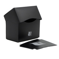 Пластиковая коробочка Blackfire горизонтальная - Черная (80+ карт)