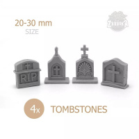 Миниатюры "Надгробия" (Tombstones) (4 шт.) (BD023-28)