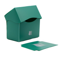 Пластиковая коробочка Blackfire горизонтальная - Зеленая (80+ карт)