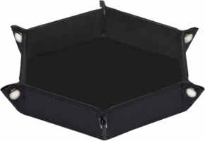 Дайстрей MTGTRADE - Черный (шестиугольный малый 17,5х17,5 см)