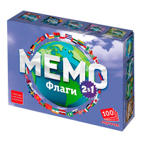 Мемо 2 в 1 "Флаги. 100 карточек"