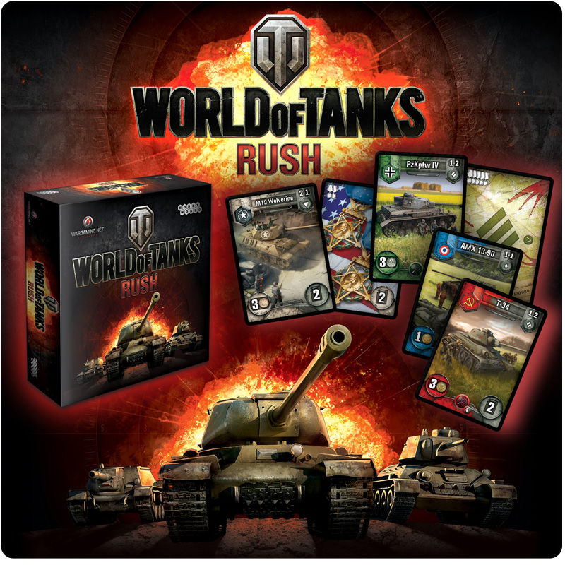стратегическая настольная игра World of Tanks Rush