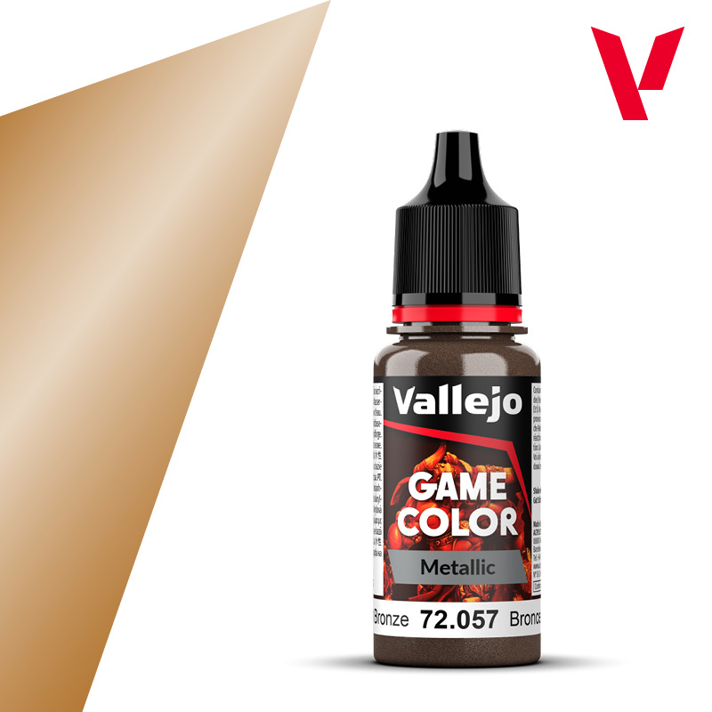 Краска металлик для миниатюр Vallejo Game Color - Bright Bronze (72057) 18 мл