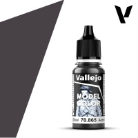 Краска металлик для миниатюр Vallejo Model Color - Oily Steel (70865) 18 мл