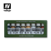 Набор красок Vallejo Model Color - Metallic Colors (70118) 8 красок по 17 мл