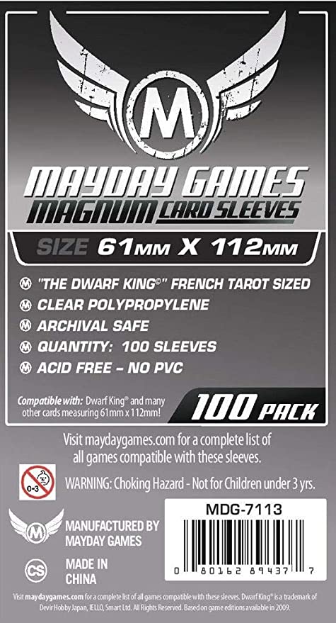 Протекторы MayDay Sleeves 100 шт. (61x112мм) (MDG-7113)